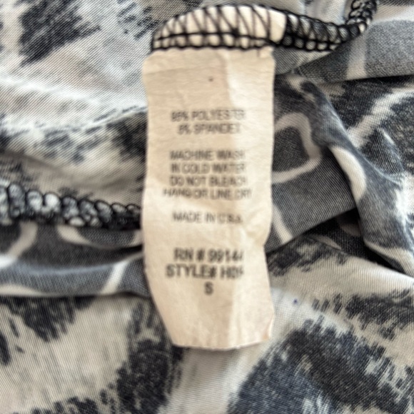 LAPIS Black and White Print Fold Over Waist Skirt Size Small - Picture 5 of 6